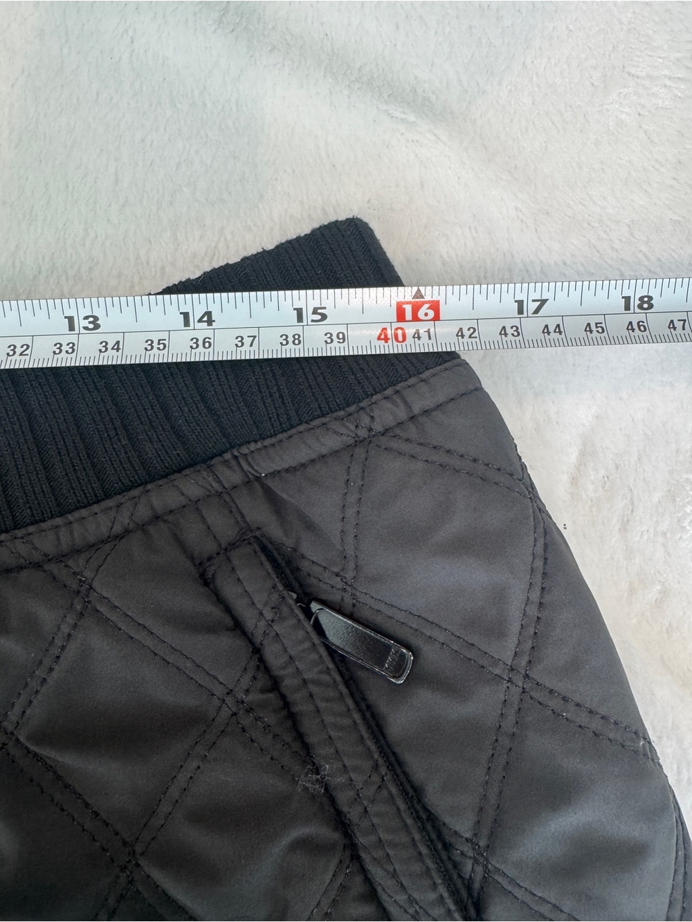 prAna Diva Quilted Fleece Lined Skirt Black Women's Large - Picture 9 of 10